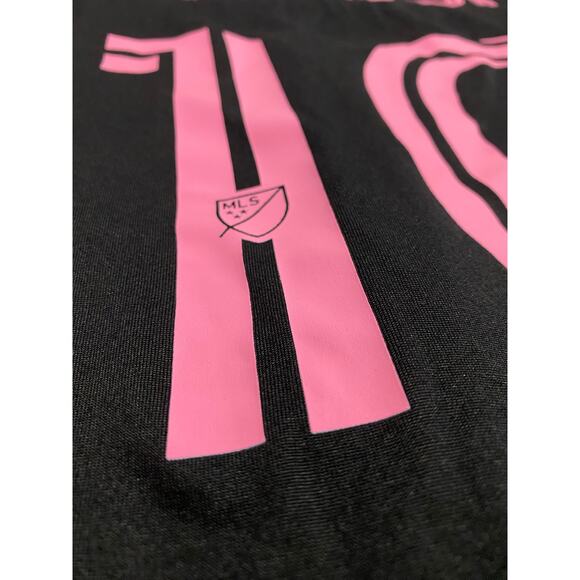 Inter Miami Messi #10 Jersey Adidas Dri-FIT Black Pink Crest Men’s 3XL - Picture 8 of 10